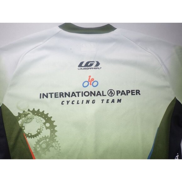 Louis Garneau International Paper Cycling Team Jersey M-L half Zip - Picture 8 of 9